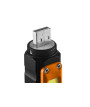Latarka akumulatorowa USB  300 lm 2 w 1 CREE XPE + COB LED