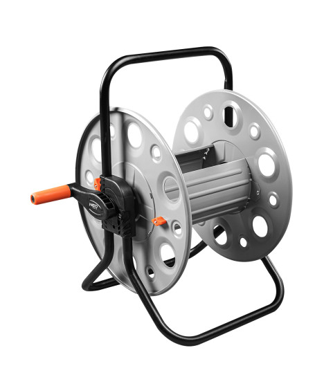 Stojak na wąż ogrodowy, metalowy, do 100 m węża 1/2"