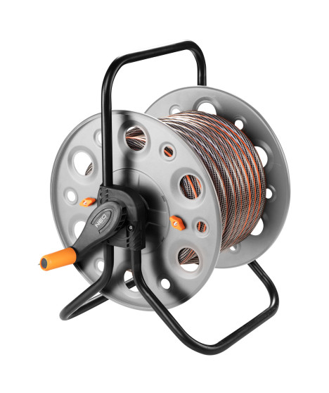 Stojak na wąż ogrodowy, metalowy, do 100 m węża 1/2"