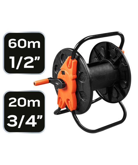 Stojak na wąż ogrodowy, tworzywo sztuczne, do 60 m węża 1/2"