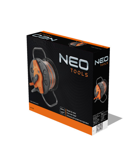 Stojak na wąż ogrodowy, tworzywo sztuczne, do 60 m węża 1/2"