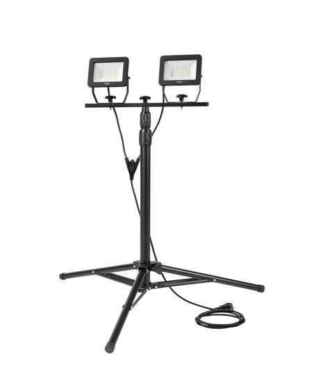 Reflektor podwójny 2x30W SMD LED 5400lm na statywie 1.8m