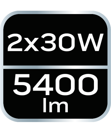 Reflektor podwójny 2x30W SMD LED 5400lm na statywie 1.8m