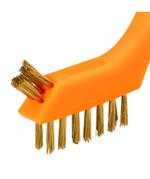 Szczotki druciane zestaw 3 szt, 3x7 rzędów  (Szczotki wykonane z drutu stalowego , nylonowego i mosiężnego. Szczotka profilo