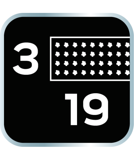 Szczotka druciana, drut mosiężny, 3x19 rzędów, ze skrobakiem