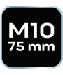 Końcówka Spline M10 x 75 mm, S2 x 2 szt.