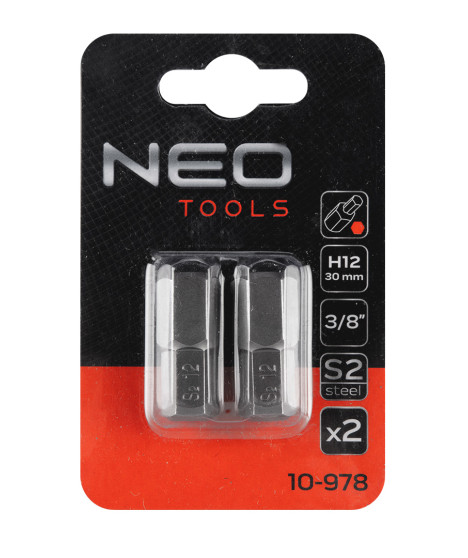 Końcówka HEX 12 x 30 mm, S2 x 2 szt.