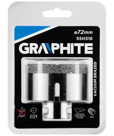 Otwornica diamentowa 72 mm x M14