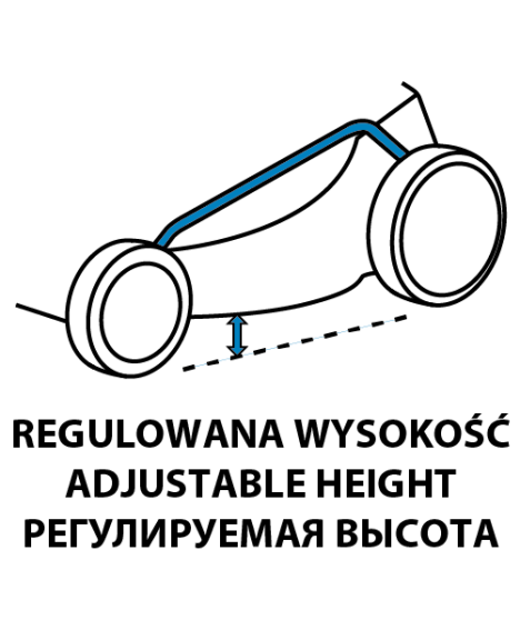 Kosiarka spalinowa 4.35KM, szerokosć koszenia 525mm
