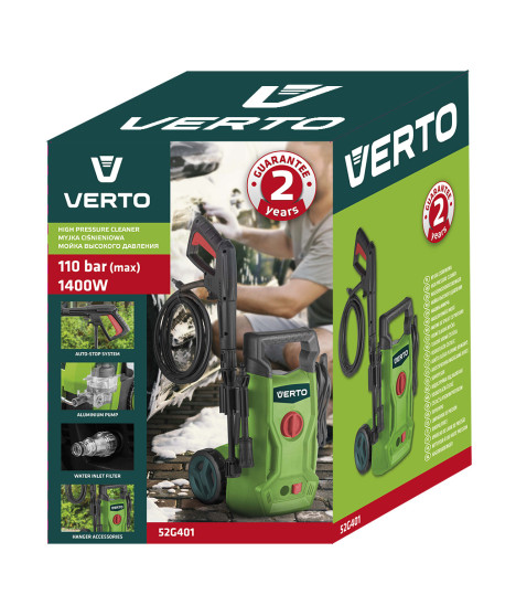 Myjka ciśnieniowa 1400W, ciśnienie 80 (maks. 110) bar