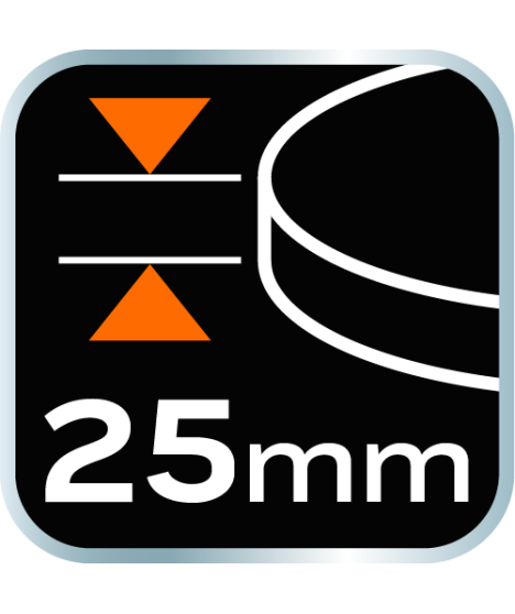Pad polerski 130 x 150 mm x 25 mm, gąbka bardzo twarda