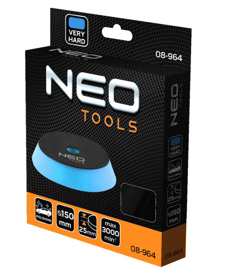 Pad polerski 130 x 150 mm x 25 mm, gąbka bardzo twarda