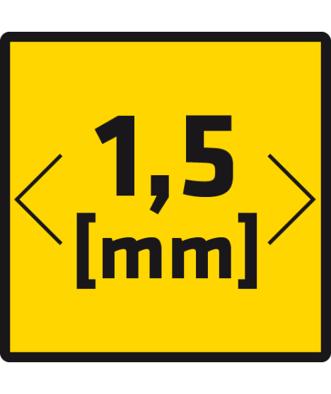 Krzyżyki dystansowe z kółkiem 1,5 mm, 100 szt.