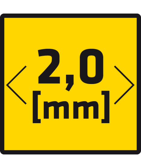 Krzyżyki dystansowe z kółkiem 2,0 mm, 100 szt.