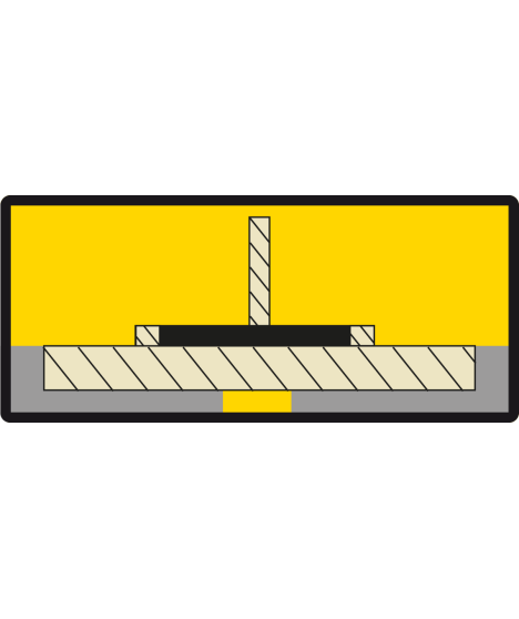 Krzyżyki dystansowe z kółkiem 2,0 mm, 100 szt.