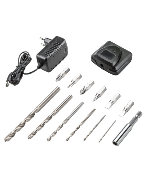 Wiertarko-wkrętarka akumulatorowa 2 x 14.4V, Ni-Zn/1.5Ah, walizka