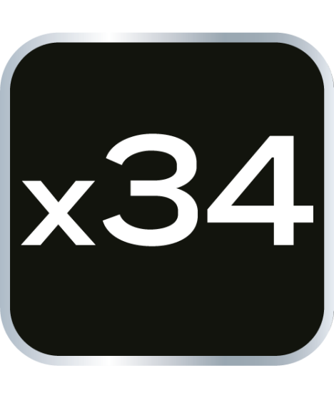 Klucze nasadowe 1/4", zestaw 34 szt.