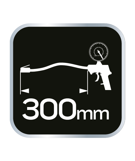 Pistolet do pompowania z manometrem o 63 mm