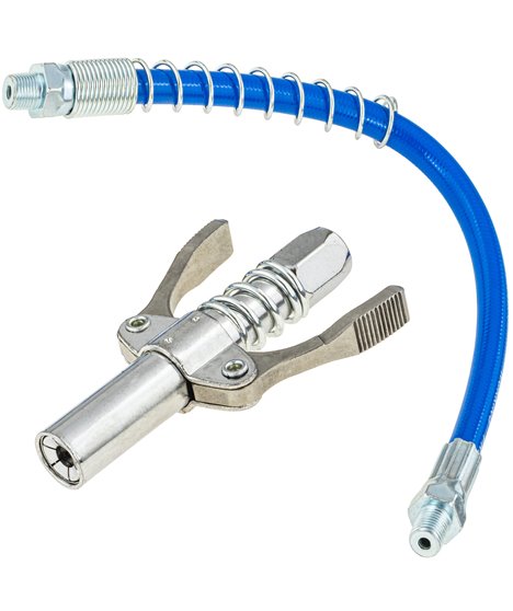 Końcówka smarownicy samoblokująca 10000 PSI do kalamitek wężyk 30 cm