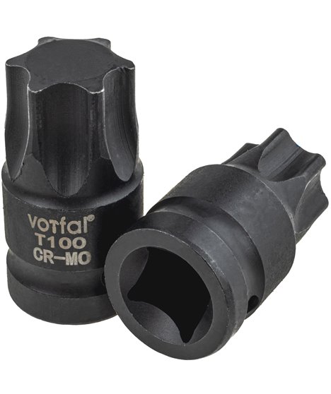 Zestaw bitów klucze nasadowe udarowe torx T55-T100 1/2"