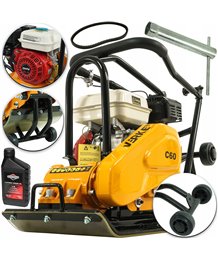 Zagęszczarka spalinowa ubijak gruntu 6,5KM 72 kg guma + olej Briggs&Stratton