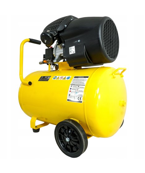 Kompresor sprężarka 230V powietrza olejowy 100l 440l/min 2 tłoki 8 Bar