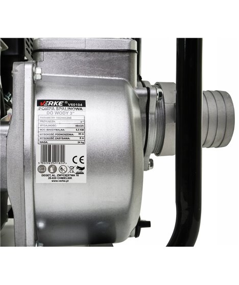 Motopompa pompa do wody spalinowa 3" cale mocna pompa 6,5KM 48000 l/h