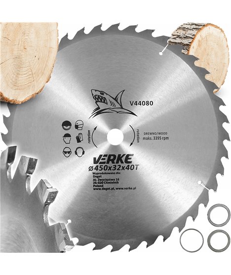 Tarcza piła widiowa tarczowa do cięcia drewna drzewa 450 mm x 32 mm 40t widia
