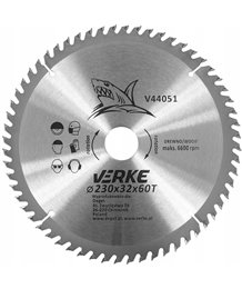 Tarcza piła widiowa tarczowa do cięcia drewna drzewa 230 mm x 32 mm 60t widia