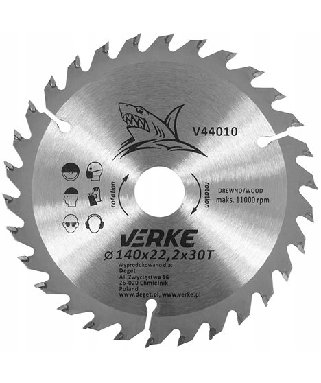 Tarcza piła widiowa tarczowa do cięcia drewna drzewa 140 mm x 22,2 mm 30t widia