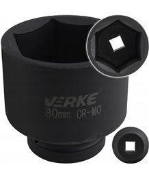 Nasadka udarowa sześciokątna klucz 1" cal 80 mm
