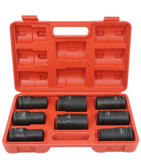 Nasadki udarowe 3/4" długie zestaw nasadek udarowych kluczy nasadowych 17-32 mm
