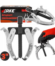 Ściągacz łożysk piast dwuramienny 2 ramienny śrubowy 3" 100 mm mocny