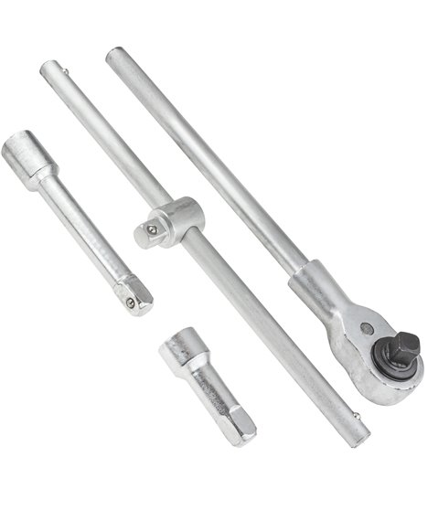 Klucze nasadowe 3/4 duże nasadki zestaw TIR CRV kute 21 elementów 12-kąt