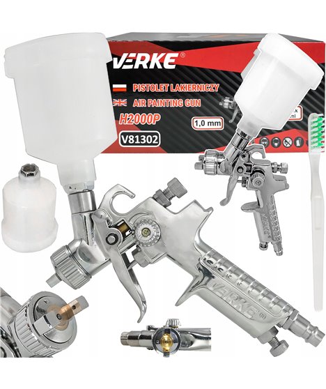 Pistolet lakierniczy do malowania malarski HVLP dysza 1,0 mm zbiornik 125 ml