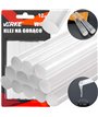 Klej do pistoletu na gorąco wkłady klejowe bezbarwny 11 mm x 100 mm 12 sztuk