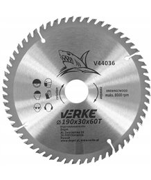 Tarcza piła widiowa tarczowa do cięcia drewna drzewa 190 mm x 30 mm 60t widia