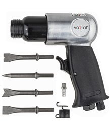 Młotek pneumatyczny udarowy blacharski 4 dłuta dłuto przecinak przebijak