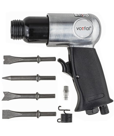 Młotek pneumatyczny udarowy blacharski 4 dłuta dłuto przecinak przebijak