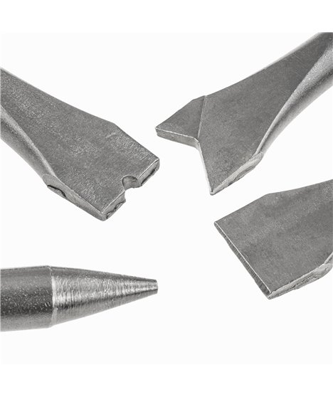 Młotek pneumatyczny udarowy blacharski 4 dłuta dłuto przecinak przebijak