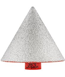 Tarnik frez stożkowy otwornica diament stożek do szlifowania gresu M14 3-75 mm