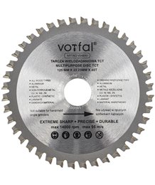 Tarcza tnąca piła wielozadaniowa TCT kompozyt 125x22x40t do drewna metalu