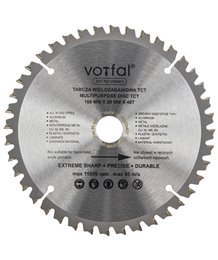 Tarcza tnąca piła wielozadaniowa TCT kompozyt 160x20x40t do drewna metalu