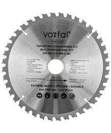 Tarcza tnąca piła wielozadaniowa TCT kompozyt 230x32x40t do drewna metalu