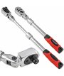 Grzechotka teleskopowa łamana 3/8" 215-315 mm 72 zęby regulowana długość