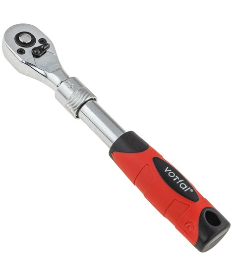 Grzechotka teleskopowa 1/4" 150-200 mm 72 zęby regulowana długość