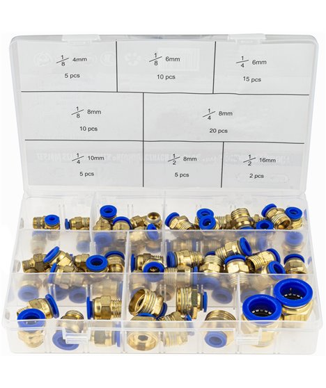Szybkozłaczki pneumatyczne gwintowane złączki wtykowe 4-16 mm 1/4 3/8 1/2 72