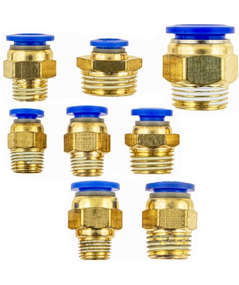 Szybkozłaczki pneumatyczne gwintowane złączki wtykowe 4-16 mm 1/4 3/8 1/2 72
