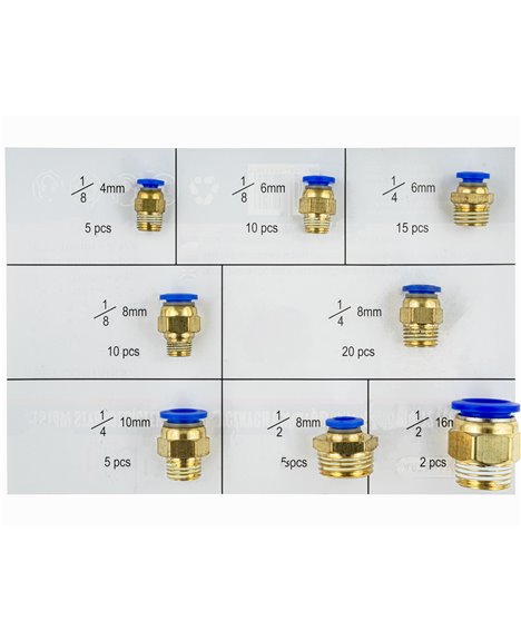 Szybkozłaczki pneumatyczne gwintowane złączki wtykowe 4-16 mm 1/4 3/8 1/2 72