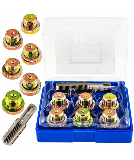 Zestaw naprawy gwintu korka miski oleju M18 x 1.5 do napraw M17 6 korków